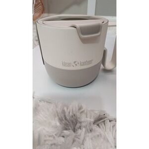 Klean Kanteen Rise Mug 14oz Stainless Steel Beige Gray Insulated With Lid